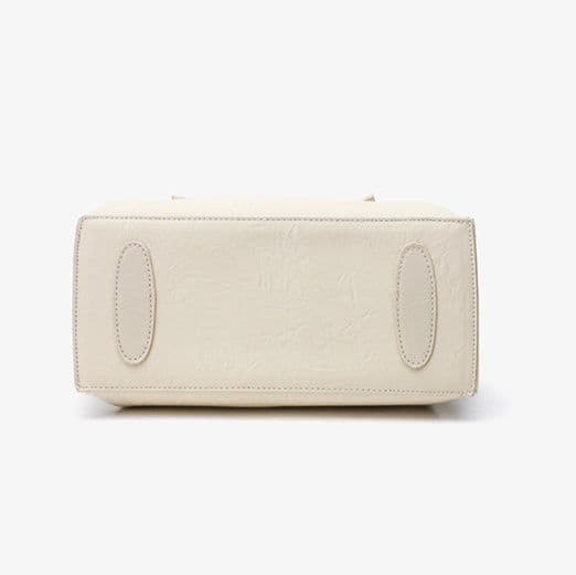 着物バッグ 上品な型押し合成皮革二通り持ち手ショルダーバッグ