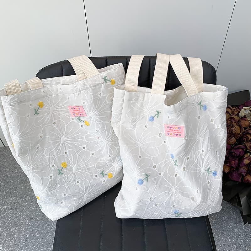 着物バッグ 花園レース トートバッグ