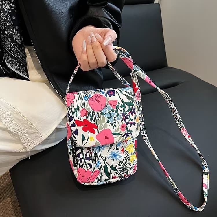 着物バッグ 花園の詩ミニショルダー