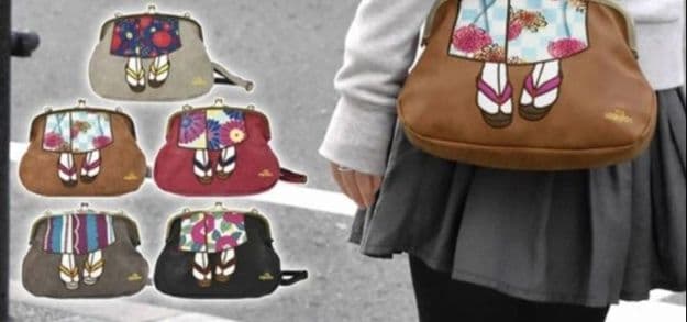着物バッグ ショルダーバッグ 花がさね がま口ショルダー