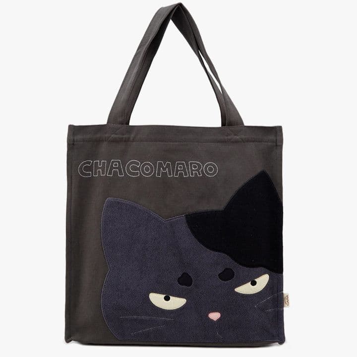 着物バッグ 黒猫のまなざし トートバッグ