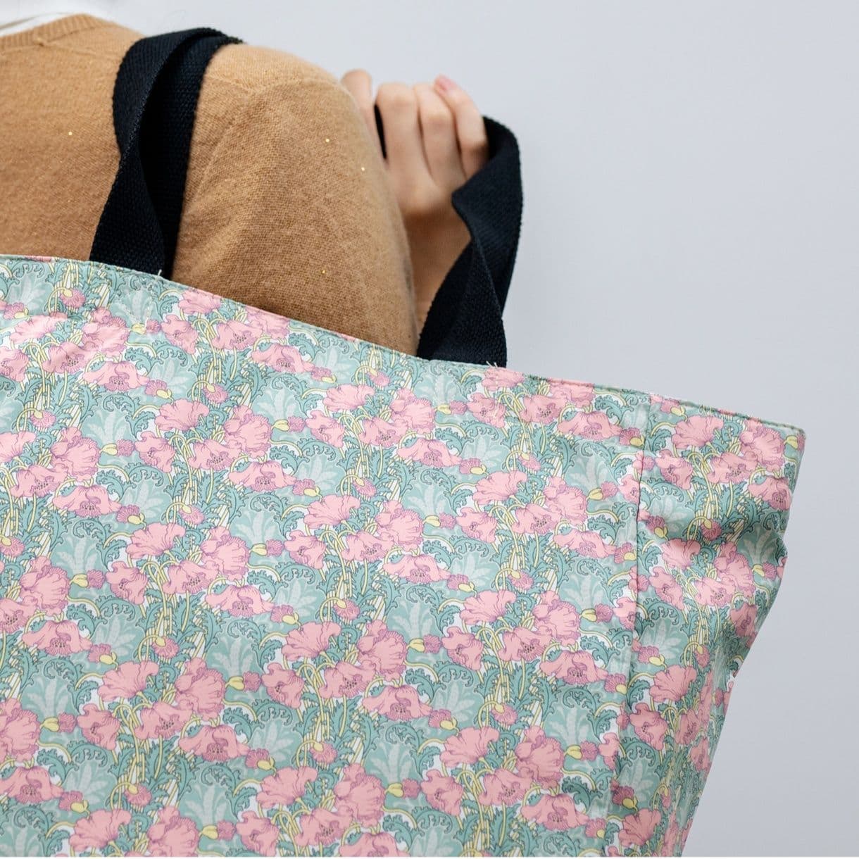 着物バッグ 花椿緋華 トートバッグ
