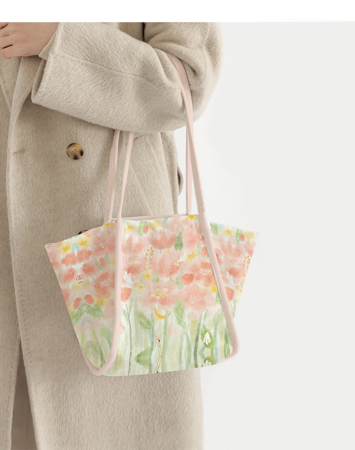 着物バッグ 花園の囁き 着物トートバッグ