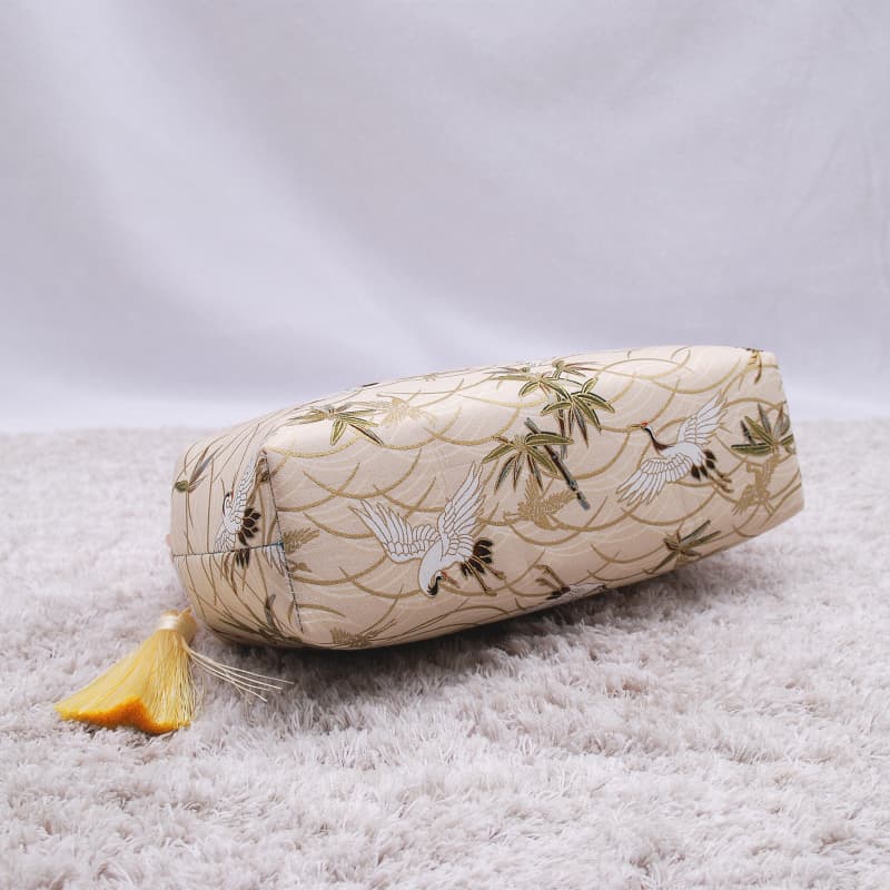 着物バッグ クラッチバッグ 飛翔鶴と竹林の雅クラッチ