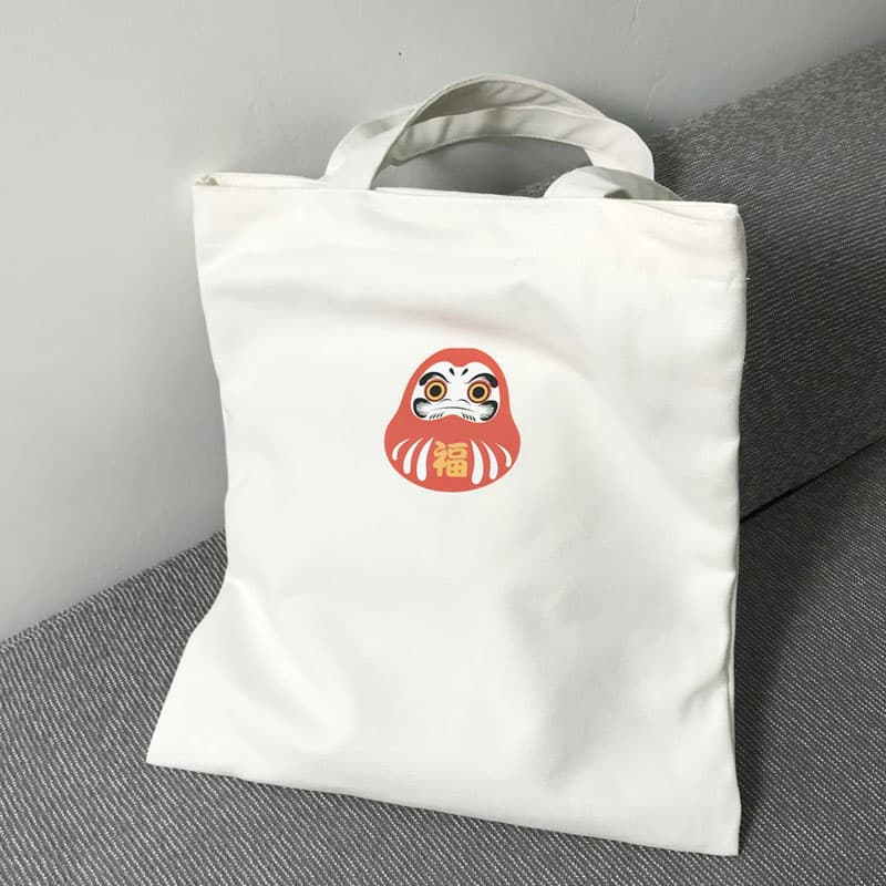 着物バッグ トートバッグ 縁起物ワンポイントトートバッグ