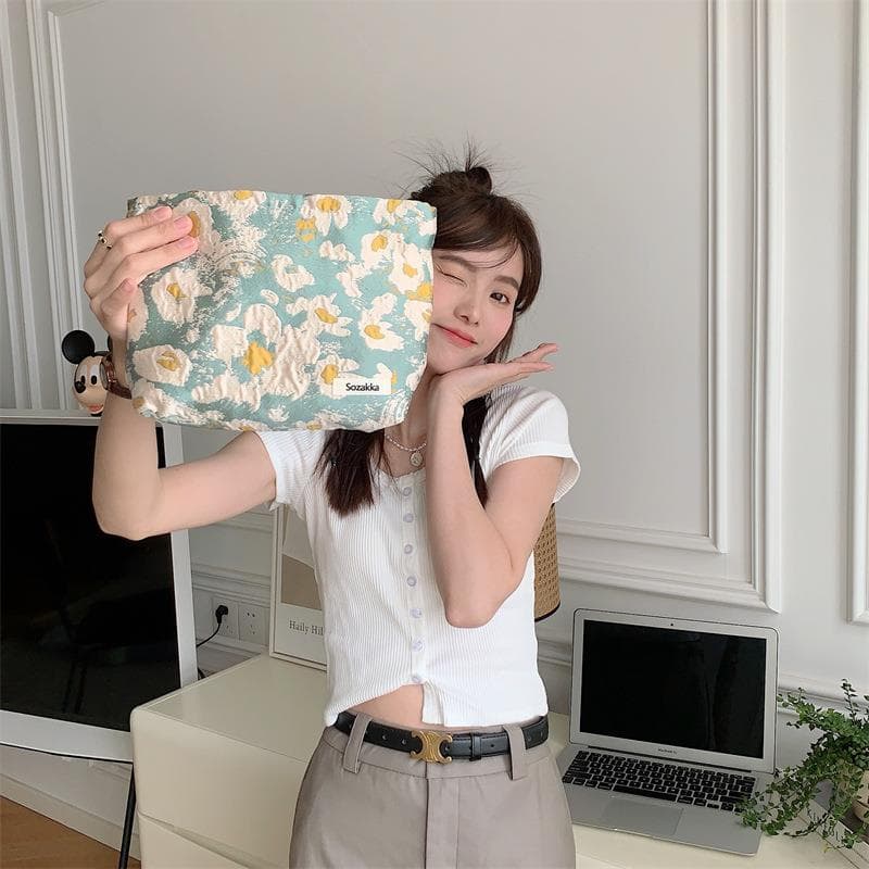 着物バッグ 花絵巻 クラッチポーチ