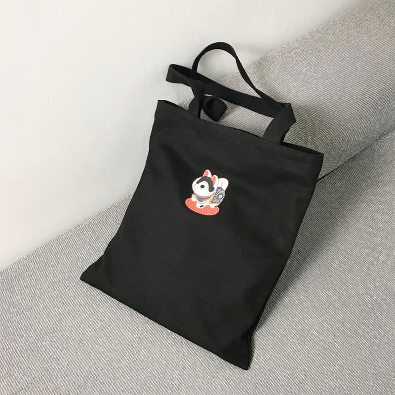着物バッグ トートバッグ 縁起物ワンポイントトートバッグ