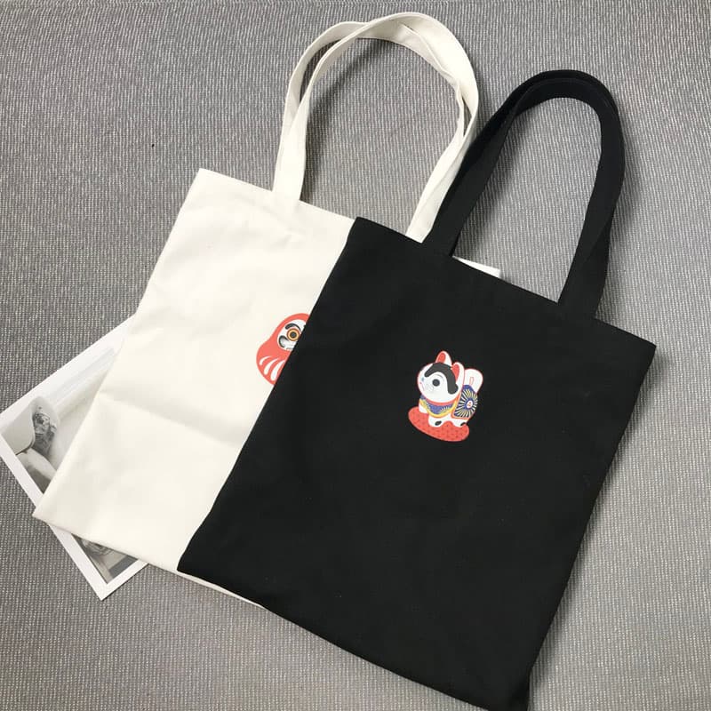 着物バッグ トートバッグ 縁起物ワンポイントトートバッグ