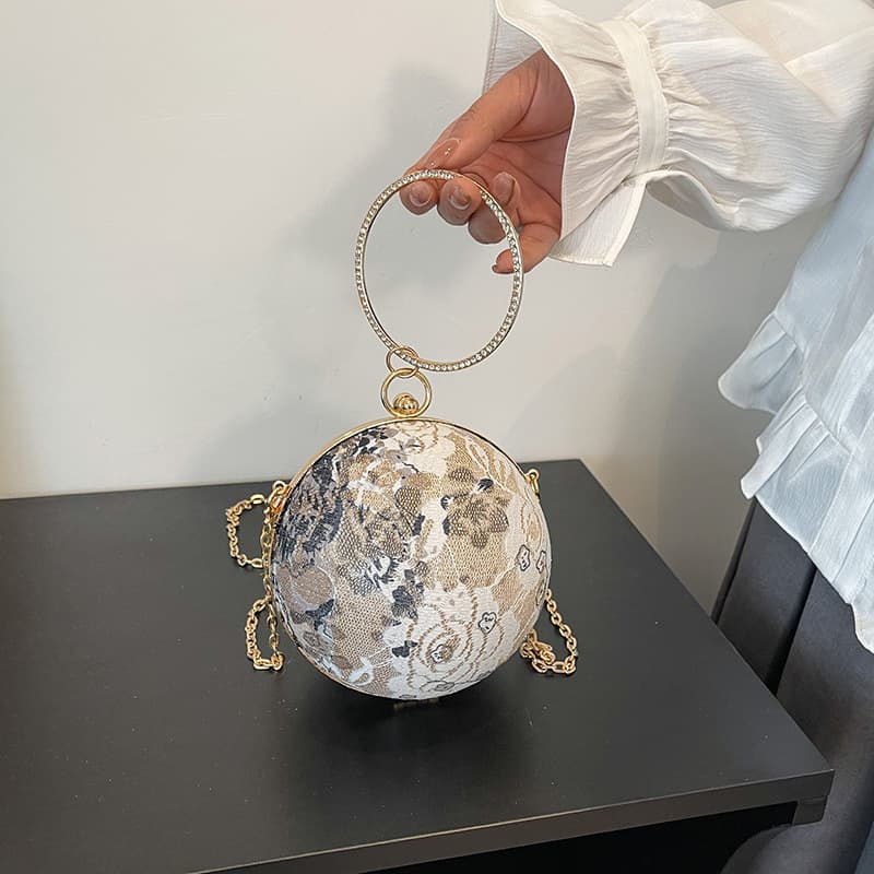 着物バッグ 花丸 祝宴 球体ショルダー