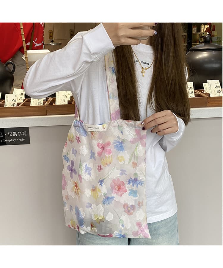 着物バッグ 花園の夢 トートバッグ